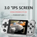 Powkiddy Q90 3.0 inch IPS Screen Retro Joystick Handheld Game Console with 16GB Memory, Q90 / White, Q90 / Blue - Image 8