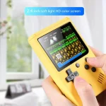 MK500 Macaron Mini Retro Classic Handheld Game Console for Kids Built-in 500 Games, Support AV Output, MK500 / Pink, MK500 / Green, MK500 / Grey, MK500 / Blue, MK500 / Yellow - Image 2
