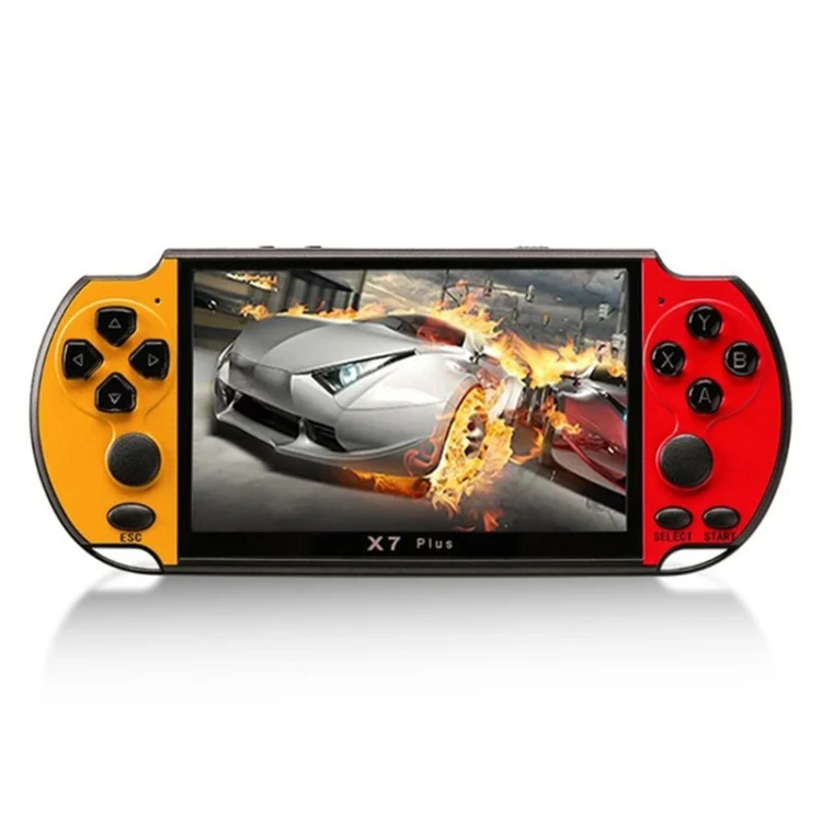 X7 Plus Retro Classic Games Handheld Game Console with 5.1 inch HD Screen & 8G Memory, Support MP4 / ebook, X7 Plus (Yellow + Red), X7 Plus (Yellow), X7 Plus (Blue + Red), X7 Plus (Blue)...