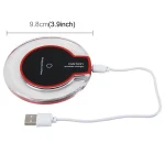15W Safety Wireless and Limitless QI-standard Wireless Charger Fast Charging Charger with Micro USB Cable, Black+White, White - Image 2