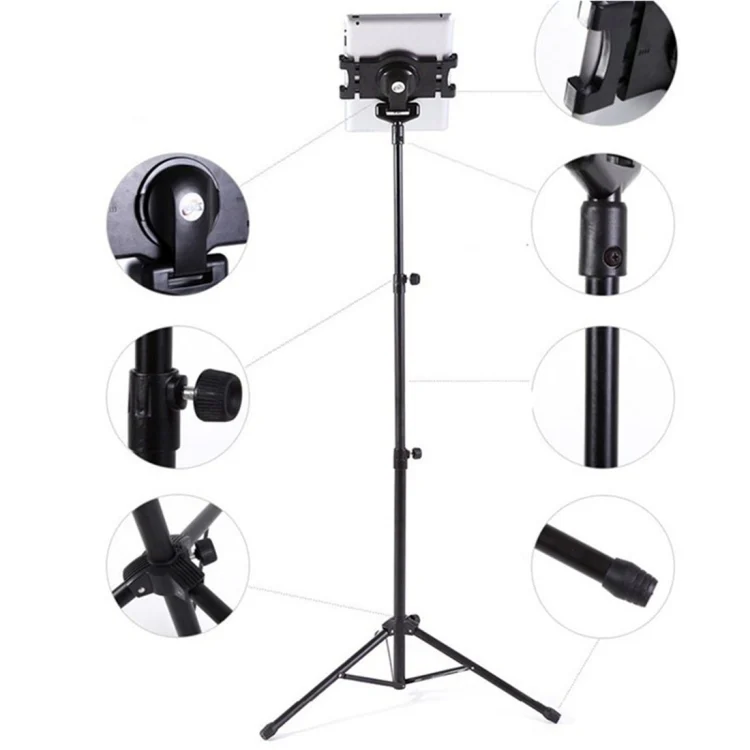 DCA2543_3.webp Universal Multi-direction Floor Stand Tablet Tripod Mount Holder for iPad 2/3/4, Samsung, Lenovo, and other 7 - 10 inch Laptop - Image 4
