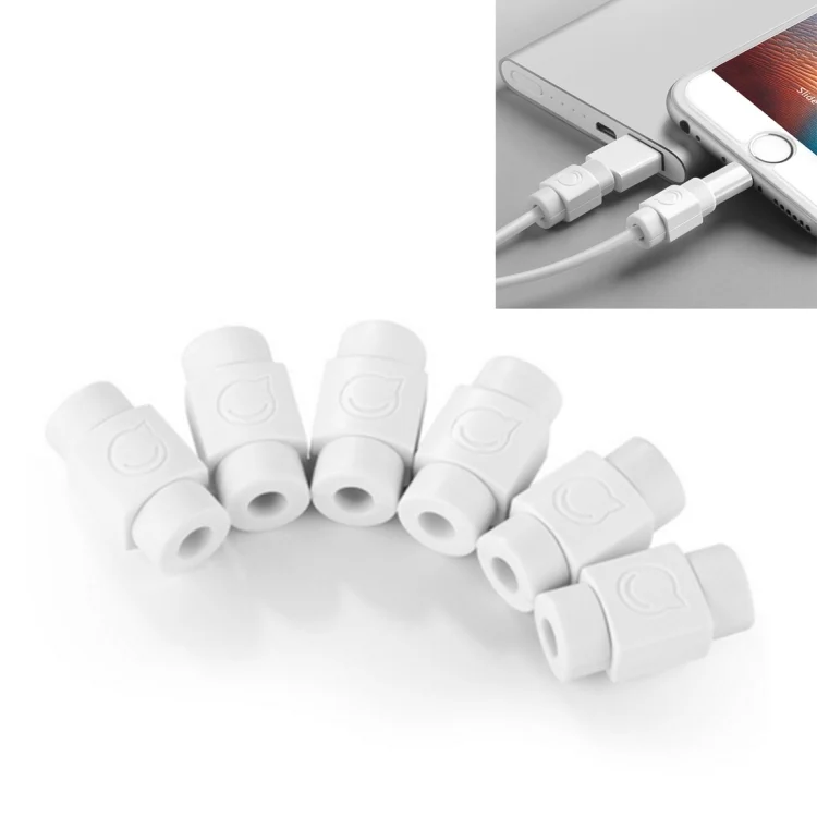 UGREEN LP127 6 PCS Anti-break Data Cable Protector for All Apple Original Data Cable