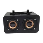 FT-4002 Wooden Wireless Bluetooth Portable Retro Subwoofer Speakers, Support TF card & USB MP3 Playback, Black Wood Grain, Yellow Wood Grain, Red Wood Grain - Image 15