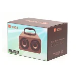 FT-4002 Wooden Wireless Bluetooth Portable Retro Subwoofer Speakers, Support TF card & USB MP3 Playback, Black Wood Grain, Yellow Wood Grain, Red Wood Grain - Image 3