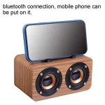 FT-4002 Wooden Wireless Bluetooth Portable Retro Subwoofer Speakers, Support TF card & USB MP3 Playback, Black Wood Grain, Yellow Wood Grain, Red Wood Grain - Image 6