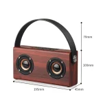 D10 Bluetooth 4.2 Portable Wooden Handheld Bluetooth Speaker, D10(Red Wood Texture), D10(Bamboo Texture) - Image 14