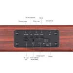 D10 Bluetooth 4.2 Portable Wooden Handheld Bluetooth Speaker, D10(Red Wood Texture), D10(Bamboo Texture) - Image 2