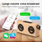 D10 Bluetooth 4.2 Portable Wooden Handheld Bluetooth Speaker, D10(Red Wood Texture), D10(Bamboo Texture) - Image 6
