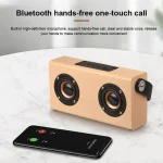 D10 Bluetooth 4.2 Portable Wooden Handheld Bluetooth Speaker, D10(Red Wood Texture), D10(Bamboo Texture) - Image 8