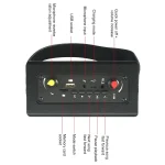 K10 10W Bluetooth 5.0 Portable Handheld Square Dance Bluetooth Speaker, K10(Red), K10(Black) - Image 2