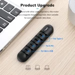 TOPK L35 Desktop Cable Organizer Data Cable Earphone Storage Cable Fixer Magnetic Head Storage Cable Organizer - Image 4