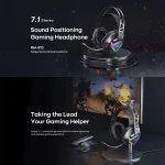 Remax RM-810 Wargod Series Intelligent Noise Reduction Gaming Headphone with Mic - Image 4