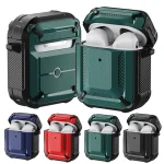 Wireless Earphones Shockproof Diamond Square Pattern Silicone Protective Case, For AirPods 1/2, For AirPods Pro - Image 2