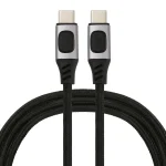 100W 5A USB-C / Type-C Male to USB-C / Type-C Male PD Fast Charging Braided Data Cable, 1m, 1.5m, 2m