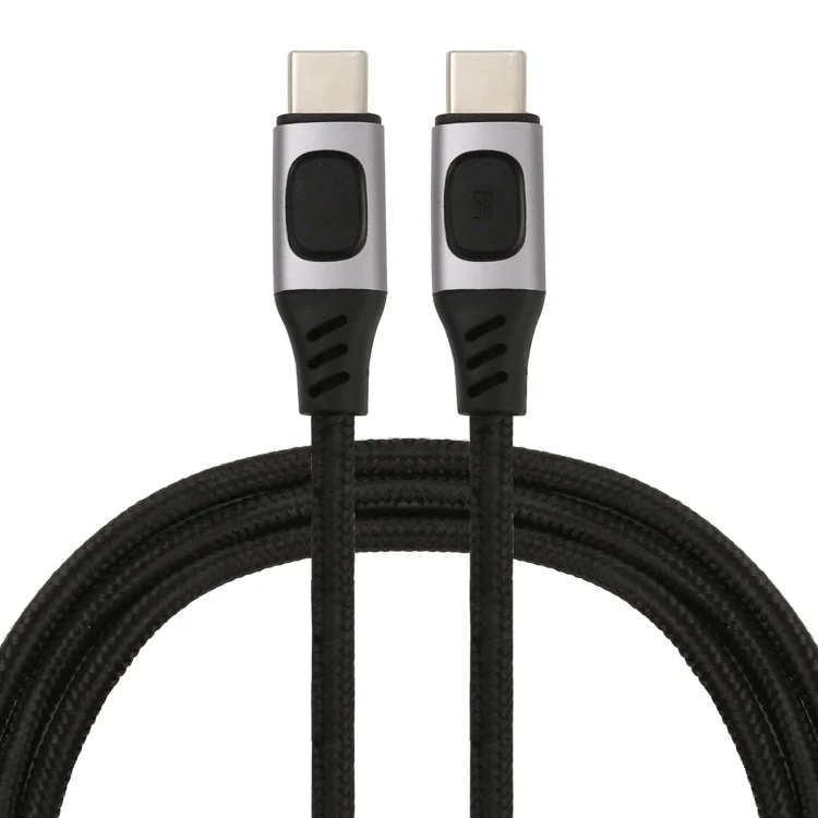 100W 5A USB-C / Type-C Male to USB-C / Type-C Male PD Fast Charging Braided Data Cable, 1m, 1.5m, 2m