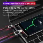 100W 5A USB-C / Type-C Male to USB-C / Type-C Male PD Fast Charging Braided Data Cable, 1m, 1.5m, 2m - Image 6