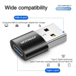 JOYROOM S-H152 3A USB Male to USB-C / Type-C Female OTG Adapter, S-H152 - Image 2