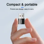 JOYROOM S-H152 3A USB Male to USB-C / Type-C Female OTG Adapter, S-H152 - Image 7