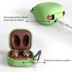 For Samsung Galaxy Buds Live / Pro Bluetooth Earphone Silicone Protective Case with Hook - Image 3