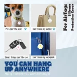 Cute Cat Paw Silicone Shockproof Protective Cover Soft Case with Keychain Ring Loop, For AirTag - Image 8