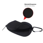Mini Elastic Waterproof Nylon Earphone Protective Bag for AirPods Pro, with Hook - Image 4