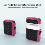 Wireless Earphones Three Defenses Transformers Second Generation Protective Case with Hook Up For AirPods 1/2, For AirPods 1/2 - Image 3