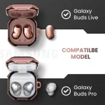 Wireless Earphones Thunder Battlegear Anti-fall Protective Case with Hook Up For Samsung Galaxy Buds Live - Image 4