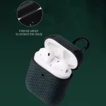 Business Cloth Earphone Protective Case with Hook, For AirPods 1 / 2, For AirPods Pro - Image 3