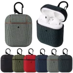 Business Cloth Earphone Protective Case with Hook, For AirPods 1 / 2, For AirPods Pro - Image 7