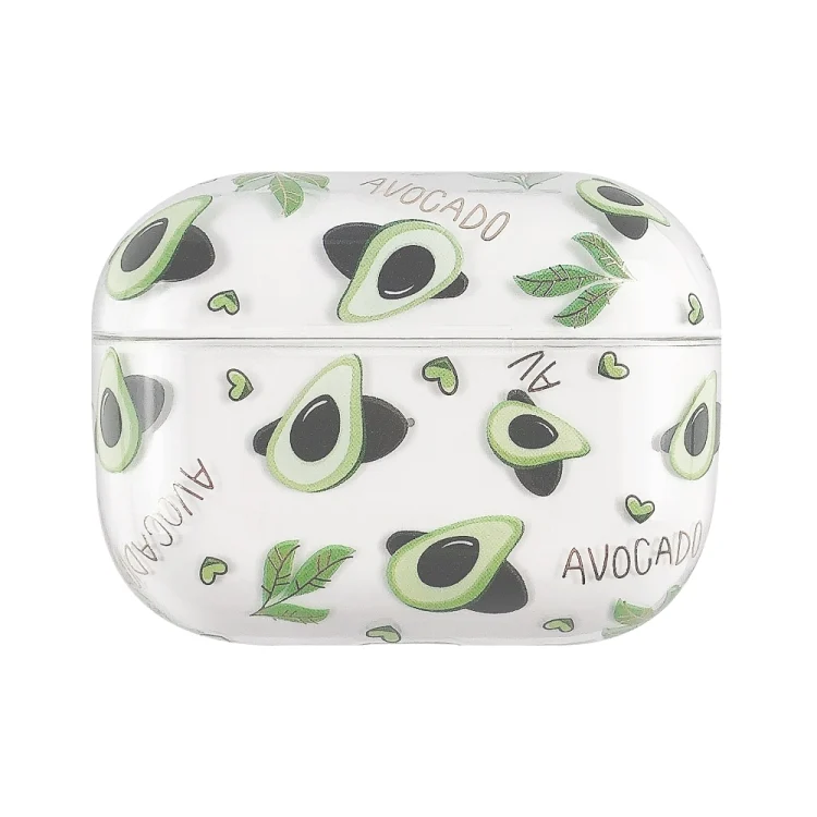 Bronzing Fruit Pattern PC Earphone Hard Protective Case, For AirPods Pro