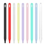 3 in 1 Pure Color Silicone Stylus Pen Protective Case Set for Apple Pencil 2 - Image 2