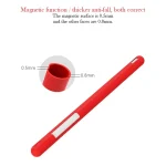 3 in 1 Pure Color Silicone Stylus Pen Protective Case Set for Apple Pencil 2 - Image 4