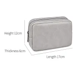 DY03 Portable Digital Accessory Leather Bag - Image 7