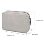 DY04 Portable Digital Accessory Frosted PU Bag - Image 3