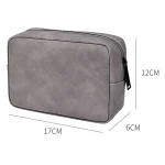 DY05 Portable Digital Accessory Sheepskin Leather Bag - Image 3