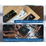 WK WP-U56 2A Dual USB Fast Charging Travel Charger Power Adapter,, UK Plug, EU Plug - Image 4