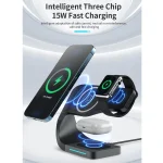 4 In 1 Multi-function Smart Magnetic Wireless Charger for iPhone & iWatches & AirPods - Image 3