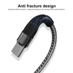 PD 60W USB-C / Type-C to USB-C / Type-C Fast Charging Nylon Braided Data Cable, 1m - Image 2