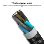 PD 60W USB-C / Type-C to USB-C / Type-C Fast Charging Nylon Braided Data Cable, 1m - Image 3