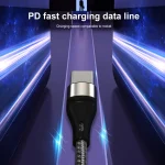 PD 60W USB-C / Type-C to USB-C / Type-C Fast Charging Nylon Braided Data Cable, 1m - Image 5