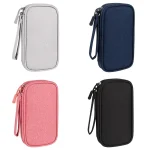 SM03 Multifunctional Digital Accessories Storage Bag with Lanyard, 19x11x3.5cm(Navy Blue), 19x11x3.5cm(Gray), 19x11x3.5cm(Pink), 19x11x3.5cm(Black) - Image 2