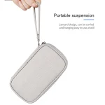 SM03 Multifunctional Digital Accessories Storage Bag with Lanyard, 19x11x3.5cm(Navy Blue), 19x11x3.5cm(Gray), 19x11x3.5cm(Pink), 19x11x3.5cm(Black) - Image 7