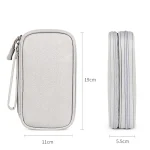 SM05 Double-layer Digital Accessory Storage Bag with Lanyard - Image 4