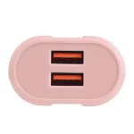 13-22 2.1A Dual USB Macarons Travel Charger,, EU Plug - Image 6