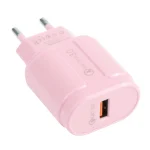 13-3 QC3.0 Single USB Interface Macarons Travel Charger,, EU Plug