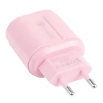 13-222 QC3.0 USB + 2.1A Dual USB Ports Macarons Travel Charger,, EU Plug - Image 2