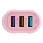 13-222 QC3.0 USB + 2.1A Dual USB Ports Macarons Travel Charger,, EU Plug - Image 6