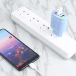 13-222 QC3.0 USB + 2.1A Dual USB Ports Macarons Travel Charger,, EU Plug - Image 7