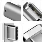 100W USB-C / Type-C Female to 20 Pin Magnetic USB-C / Type-C Male Elbow Adapter - Image 5