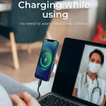 SJ05-12 Multi-function Laptop Notebook Round Magnetic Expanded Metal Bracket Holder for iPhone 13 Series, SJ05-12 - Image 3